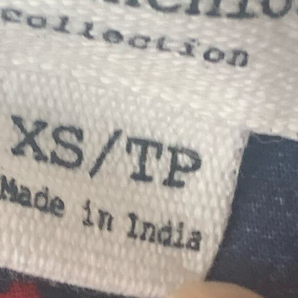 BeachLunchLounge Navy Floral Off Shoulder Loose Fit Top Size XS - Picture 6 of 8